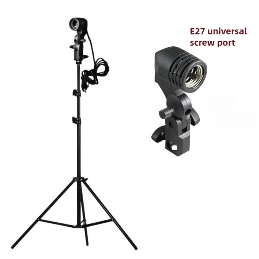 Photography Lighting With Umbrella - Soporte de bombilla de 2M, enchufe