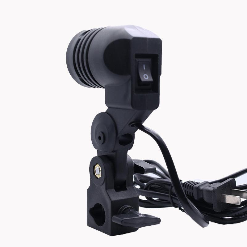 Photography Lighting Umbrella - Cable Negro de 1.8M con Base