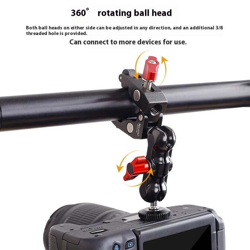 Photography Lighting Position - Súper abrazadera para cámara con doble