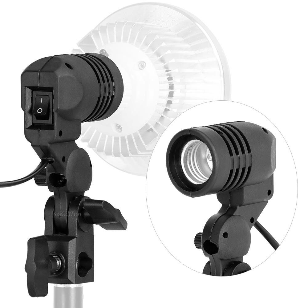 Photography Lighting Umbrella - Portalámparas de un solo cabezal E27,