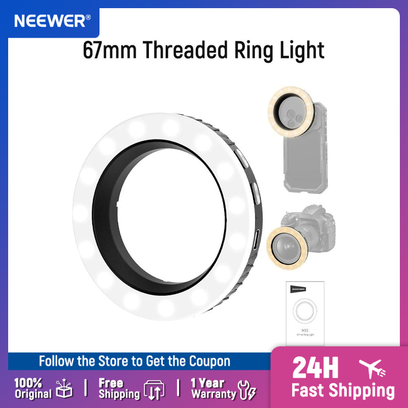 Photography Lighting Overhead - Anillo de Luz LED Bicolor Recargable