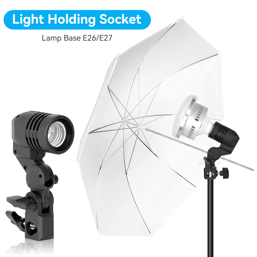 Photography Lighting Umbrella - Soporte de bombilla de un solo