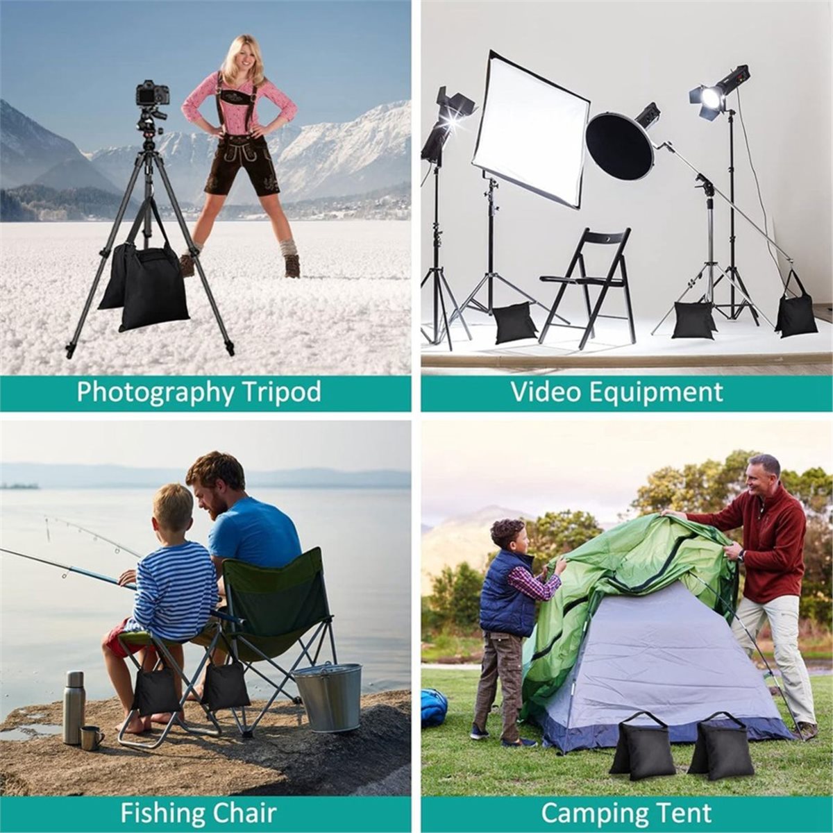 Photography Lighting Weight Bags - DT75BG 8 Bolsas de Arena para