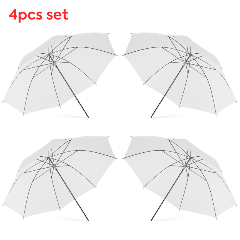 Photography Lighting Umbrella - Paraguas difusor de luz blanca transparente