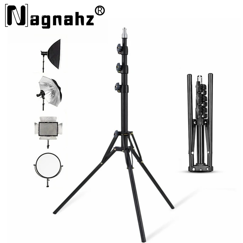 Photography Lighting With Flash - NAGNAHZ-trípode de aleación de aluminio para