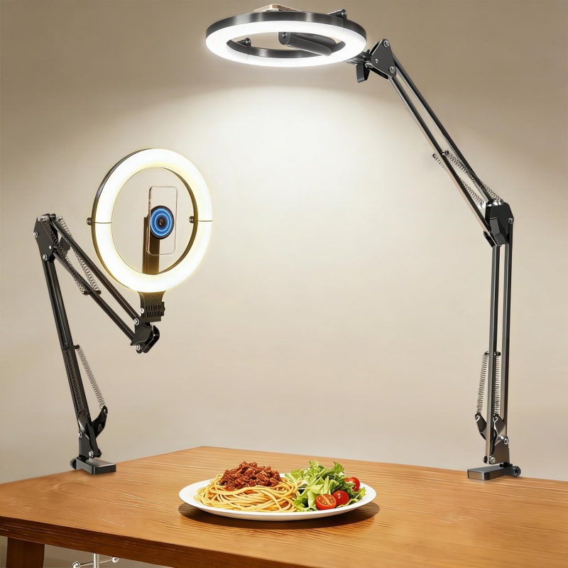 Photography Lighting Overhead - Soporte Magnético para Teléfono con Anillo