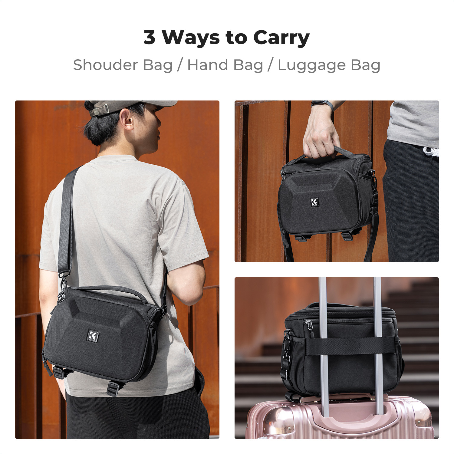 Bolso Bandolera para Cámara K& - Photography Lighting Equipment Bags reseña y precio