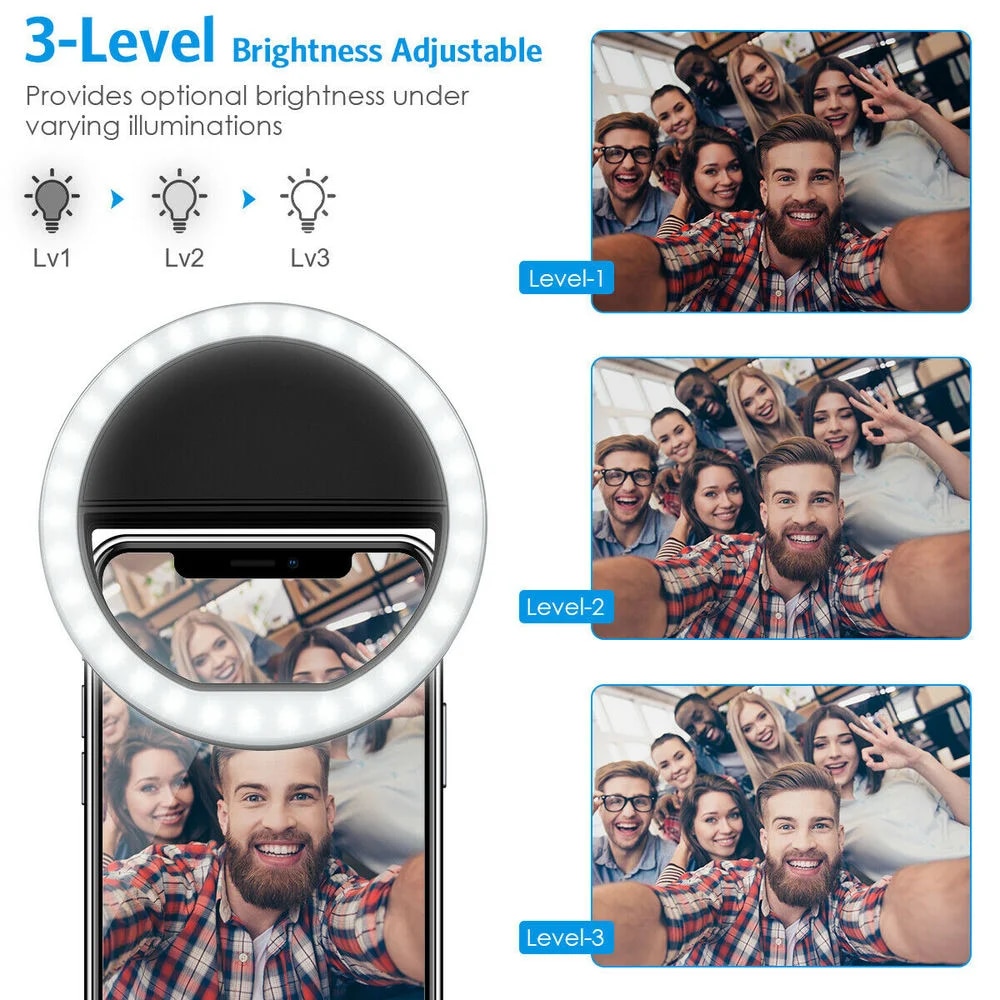 Anillo de luz LED recargable p - Photography Lighting Overhead reseña y precio