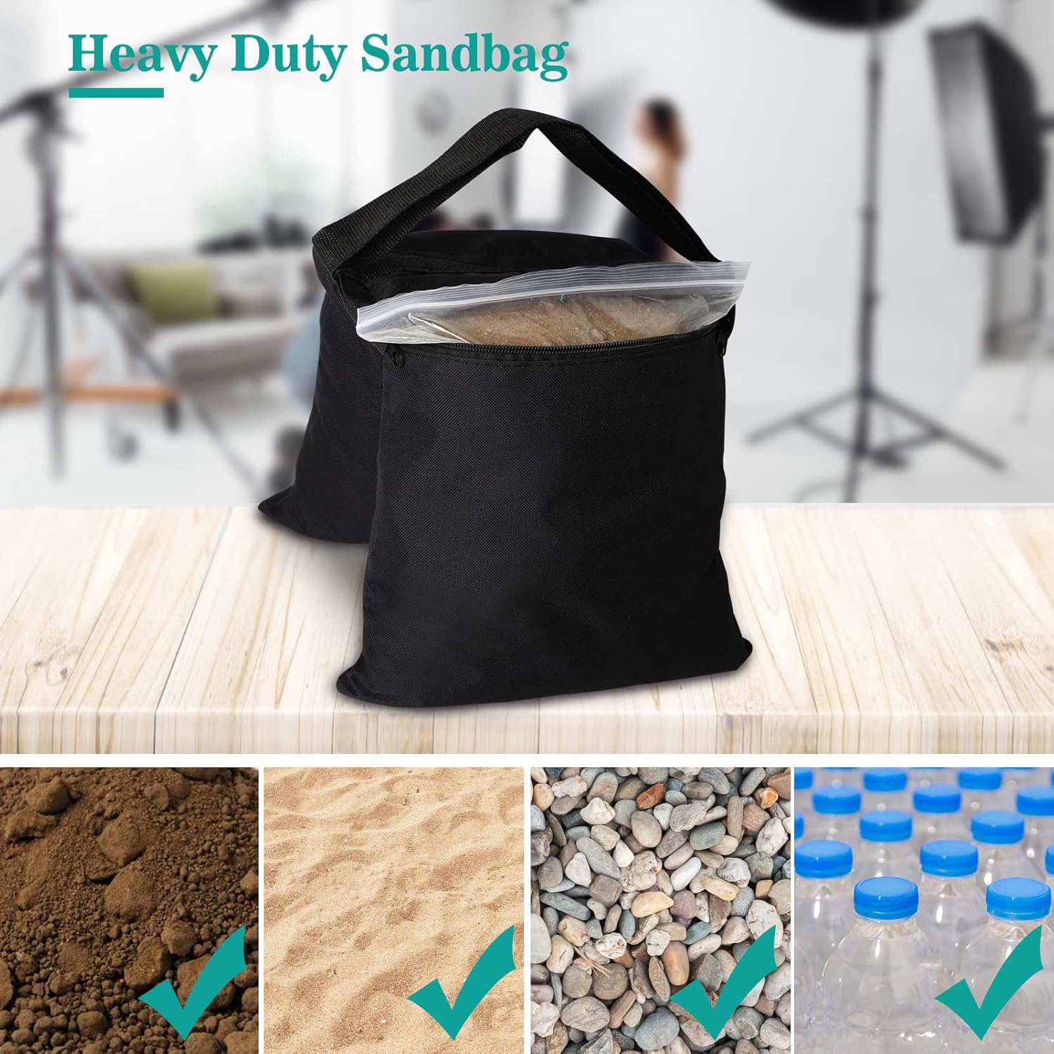 Aimosen 4 paquetes de sacos de - Photography Lighting Weight Bags reseña y precio