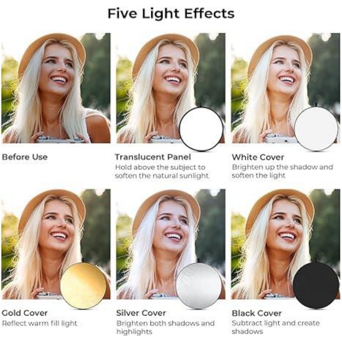 HUANYINGBJB Reflector de fotog - Photography Lighting Diffuser reseña y precio