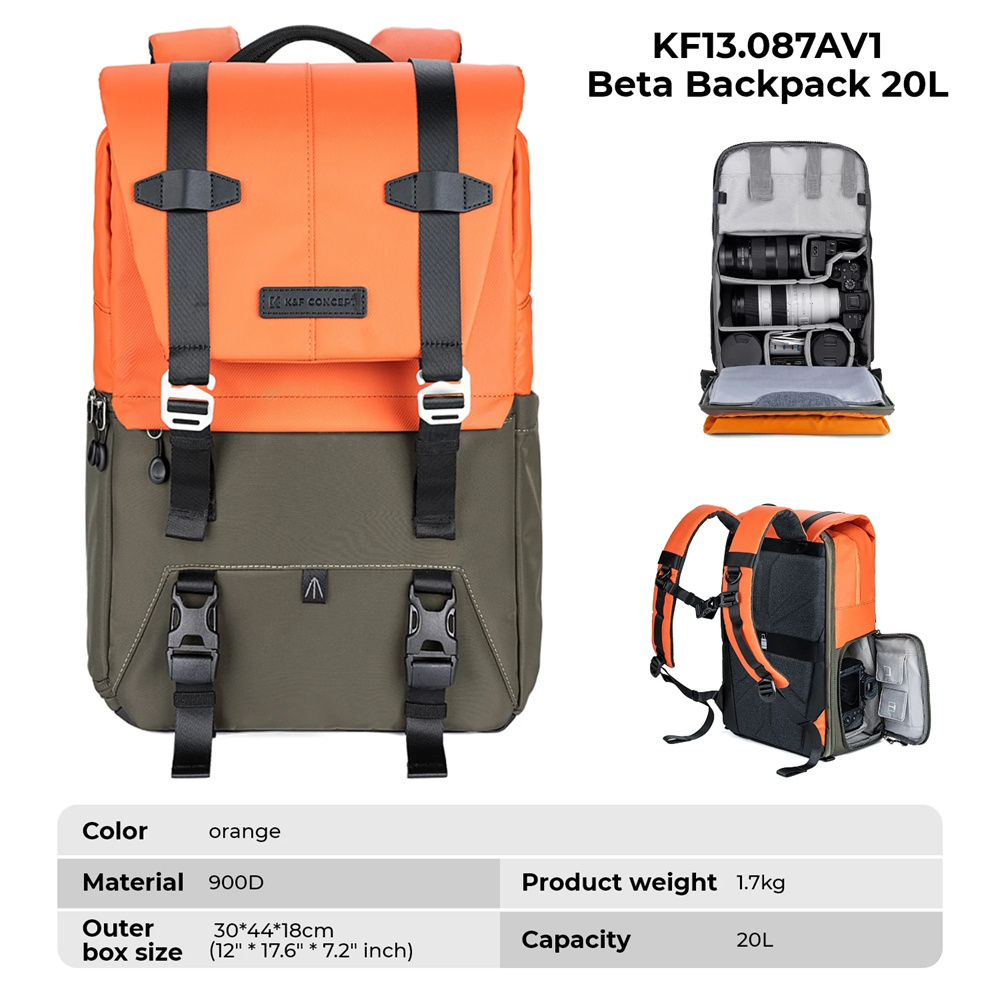 Mochila para Cámara K&F CONCEP - Photography Lighting Equipment Bags reseña y precio