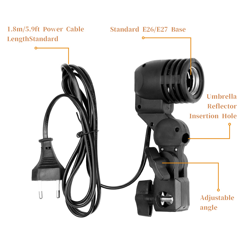 Soporte de bombilla de Cable d - Photography Lighting Umbrella reseña y precio