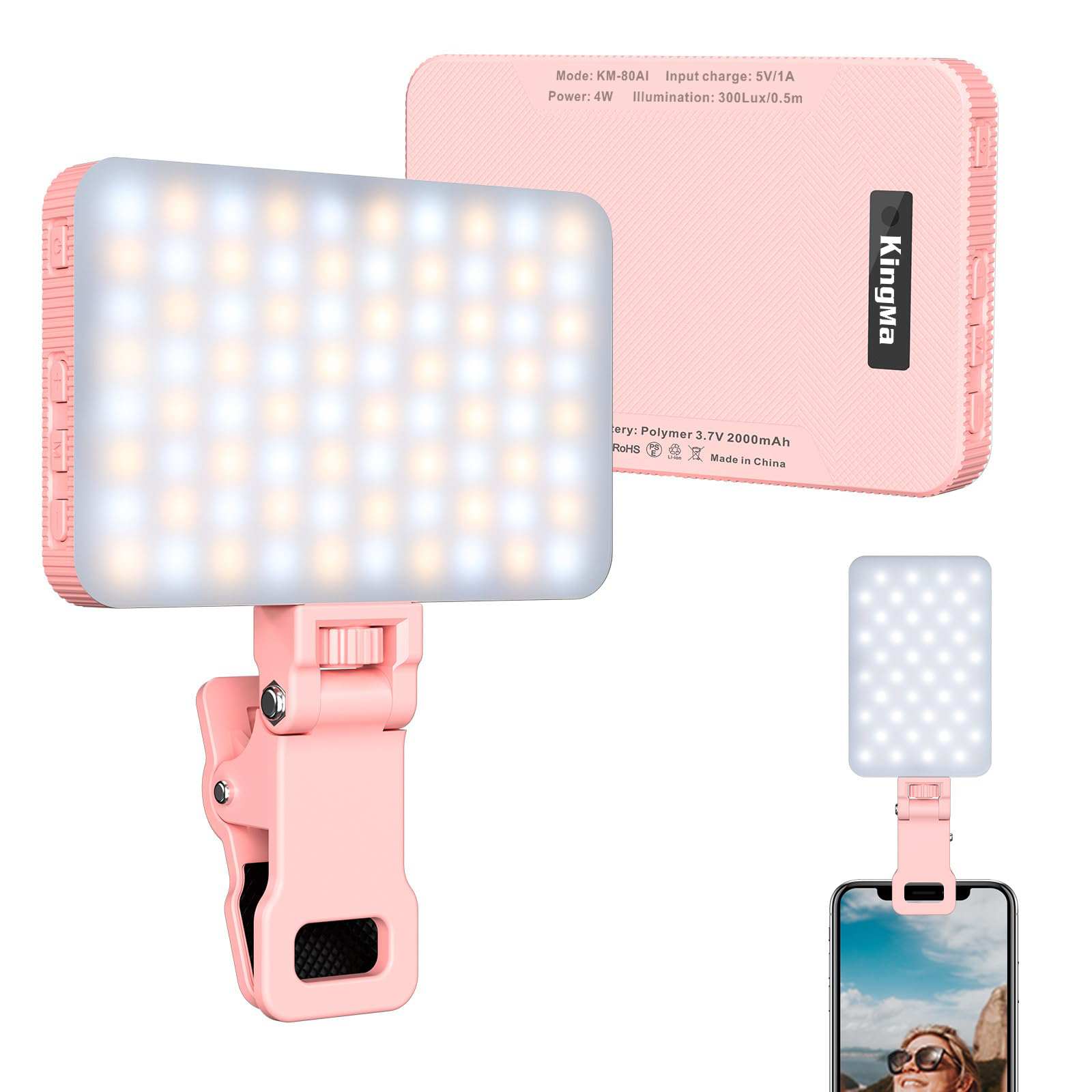 King Ma LUZ DE Selfie recargab - Photography Lighting Handheld reseña y precio