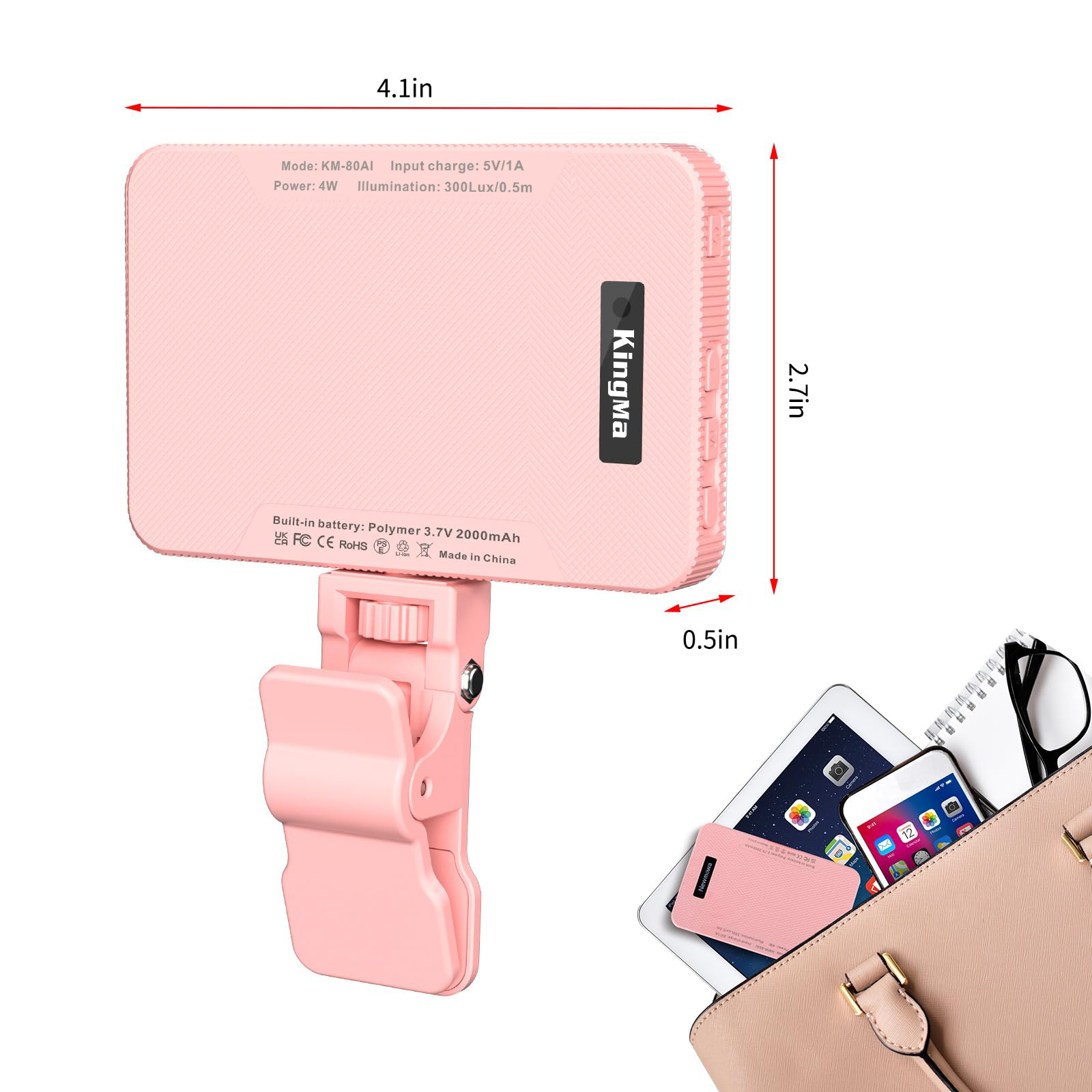 King Ma LUZ DE Selfie recargab - Photography Lighting Handheld reseña y precio
