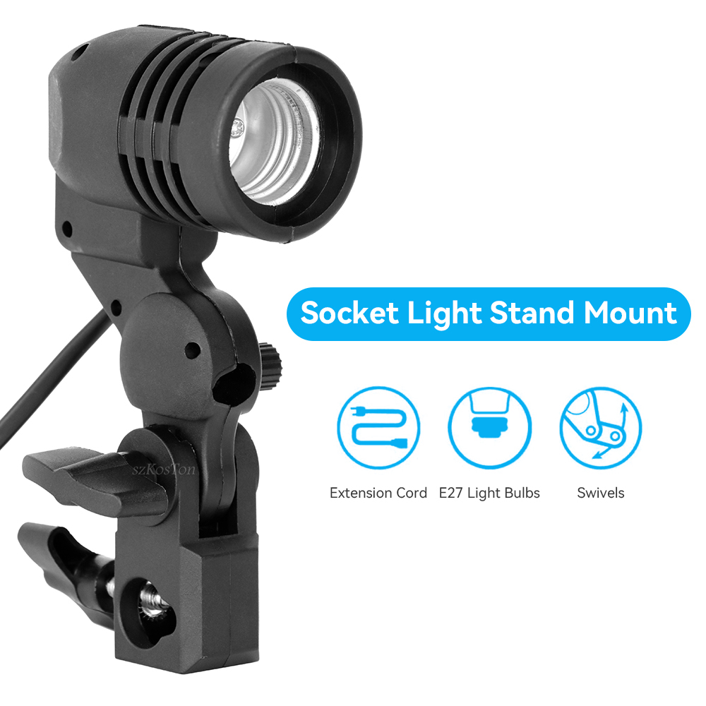Soporte de bombilla de un solo - Photography Lighting Umbrella reseña y precio