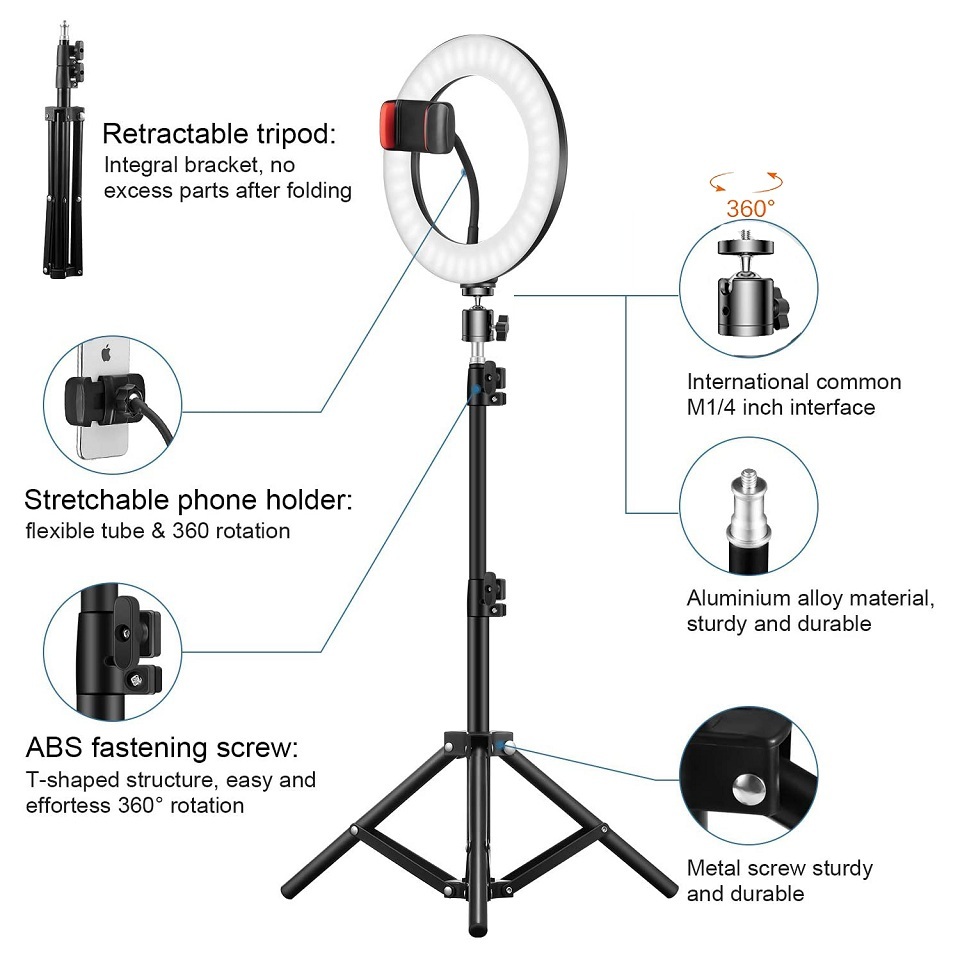 Anillo de luz para Selfie de 1 - Photography Lighting Home reseña y precio