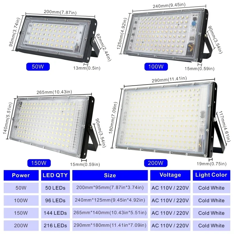 Luz de inundación Led de 110V  - Photography Lighting Uk reseña y precio