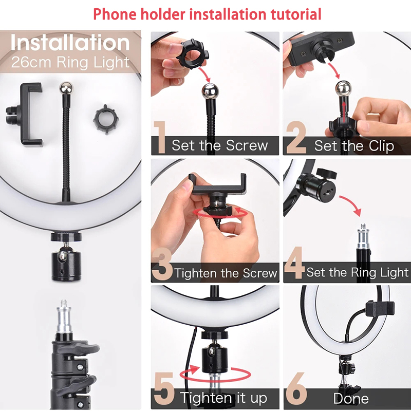 Luz de video LED de 16/26/33 c - Photography Lighting Overhead reseña y precio