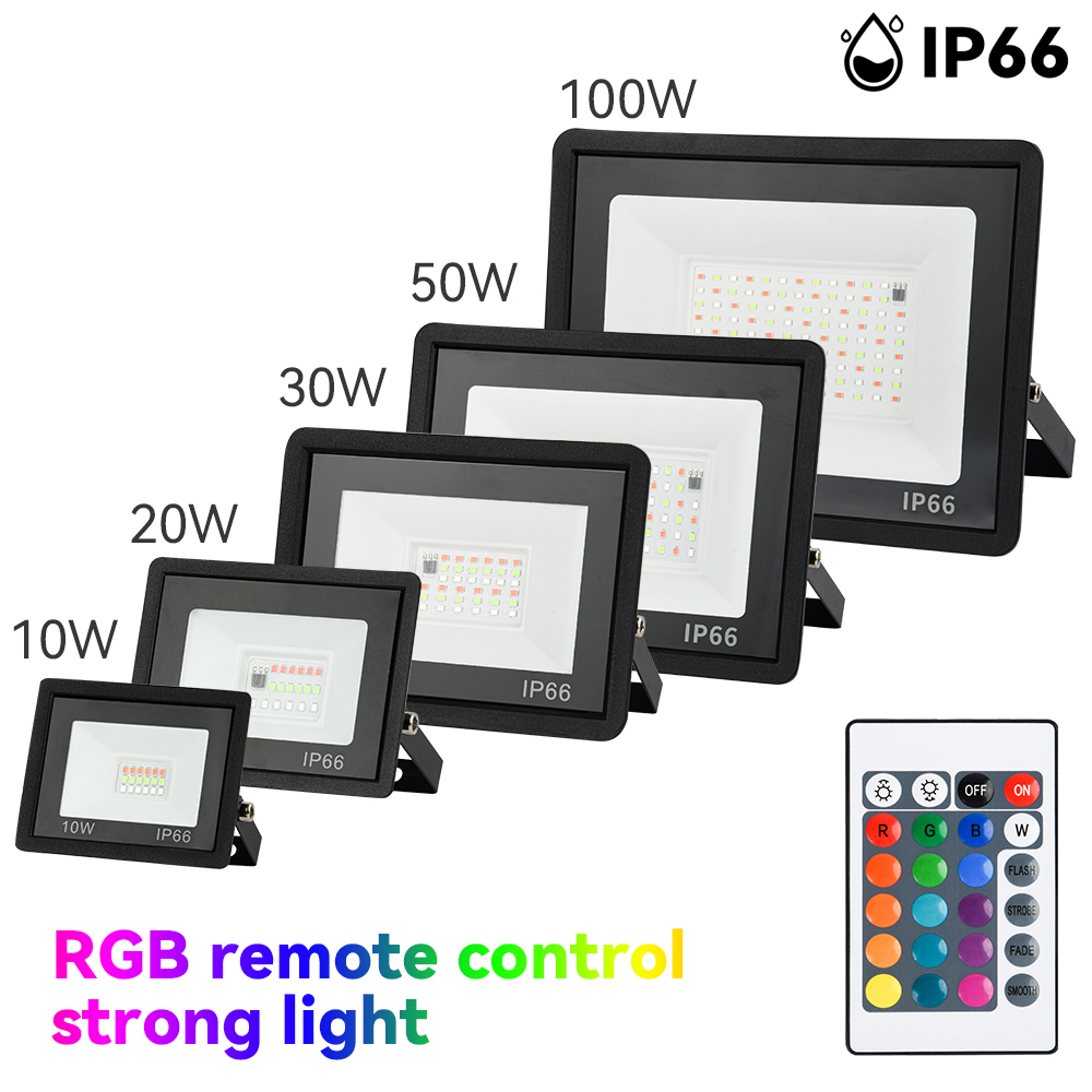 Luz de inundación RGB 100W 50W - Photography Lighting Uk reseña y precio