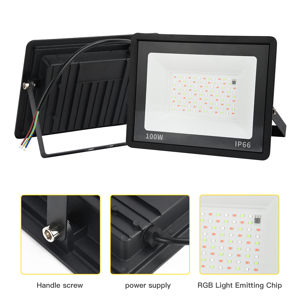 Luz de inundación RGB 100W 50W - Photography Lighting Uk reseña y precio