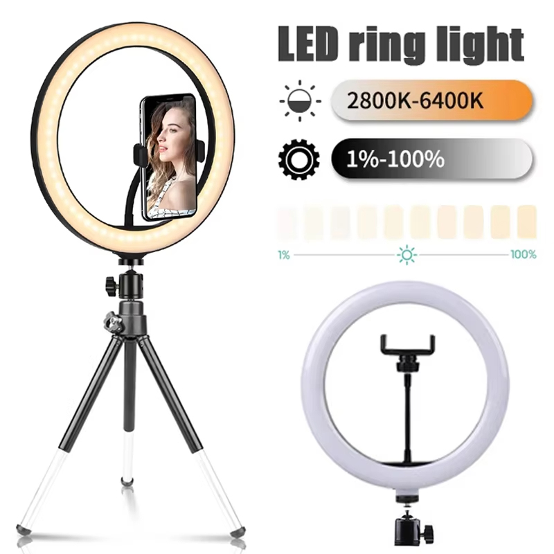 Aro de luz LED de 10 pulgadas  - Photography Lighting Overhead reseña y precio