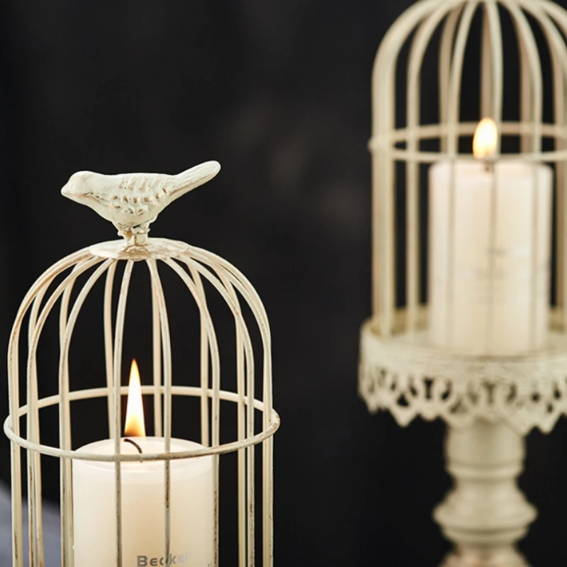 Portavelas de jaula de pájaros - Photography Lighting Home reseña y precio