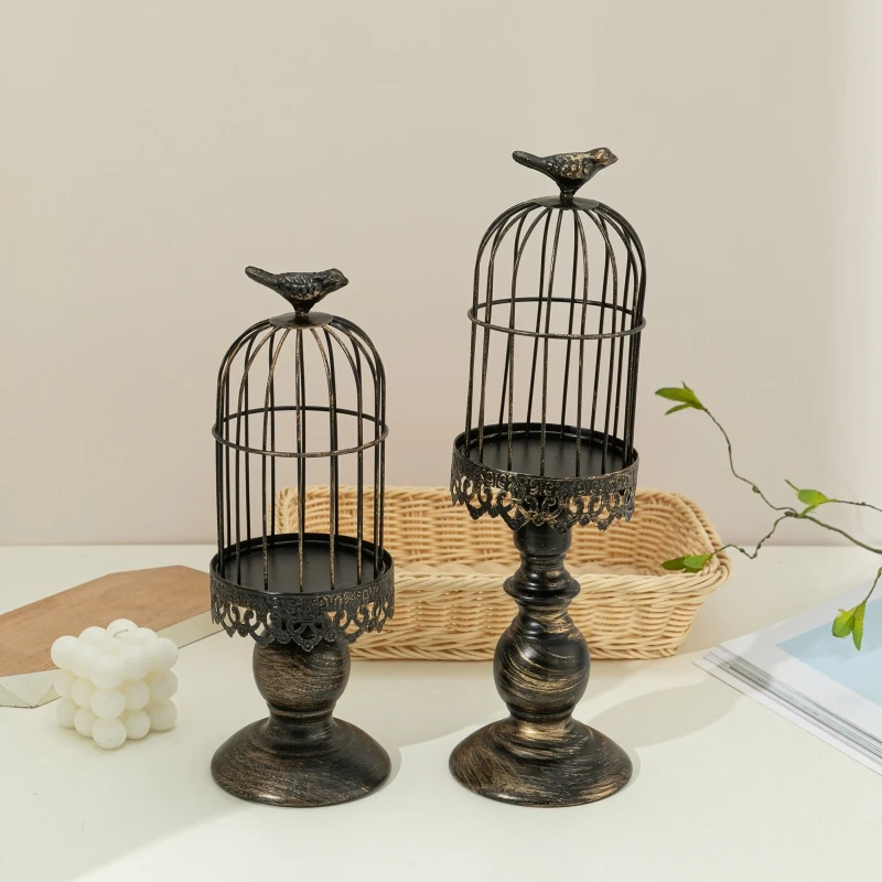 Portavelas de jaula de pájaros - Photography Lighting Home reseña y precio