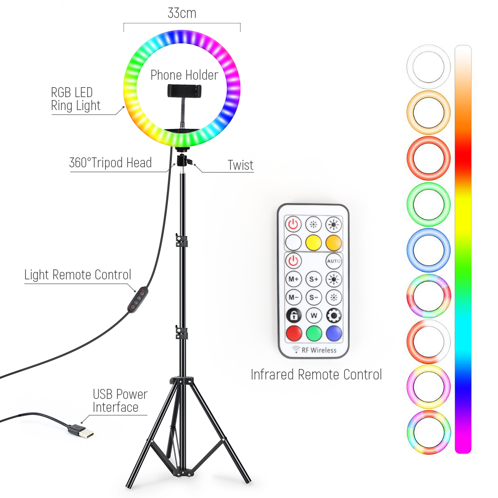 Anillo de luz Led para Selfie  - Photography Lighting Overhead reseña y precio