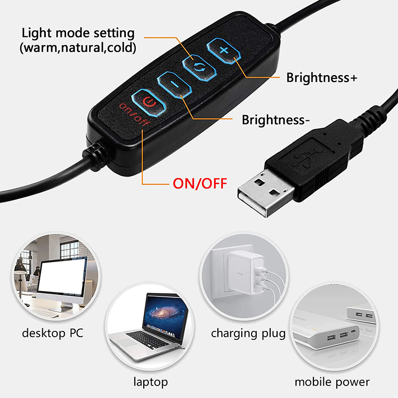 Anillo de luz LED para Selfie  - Photography Lighting Overhead reseña y precio