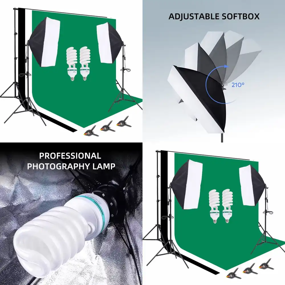 Equipo de estudio fotográfico: - Photography Lighting Umbrella reseña y precio