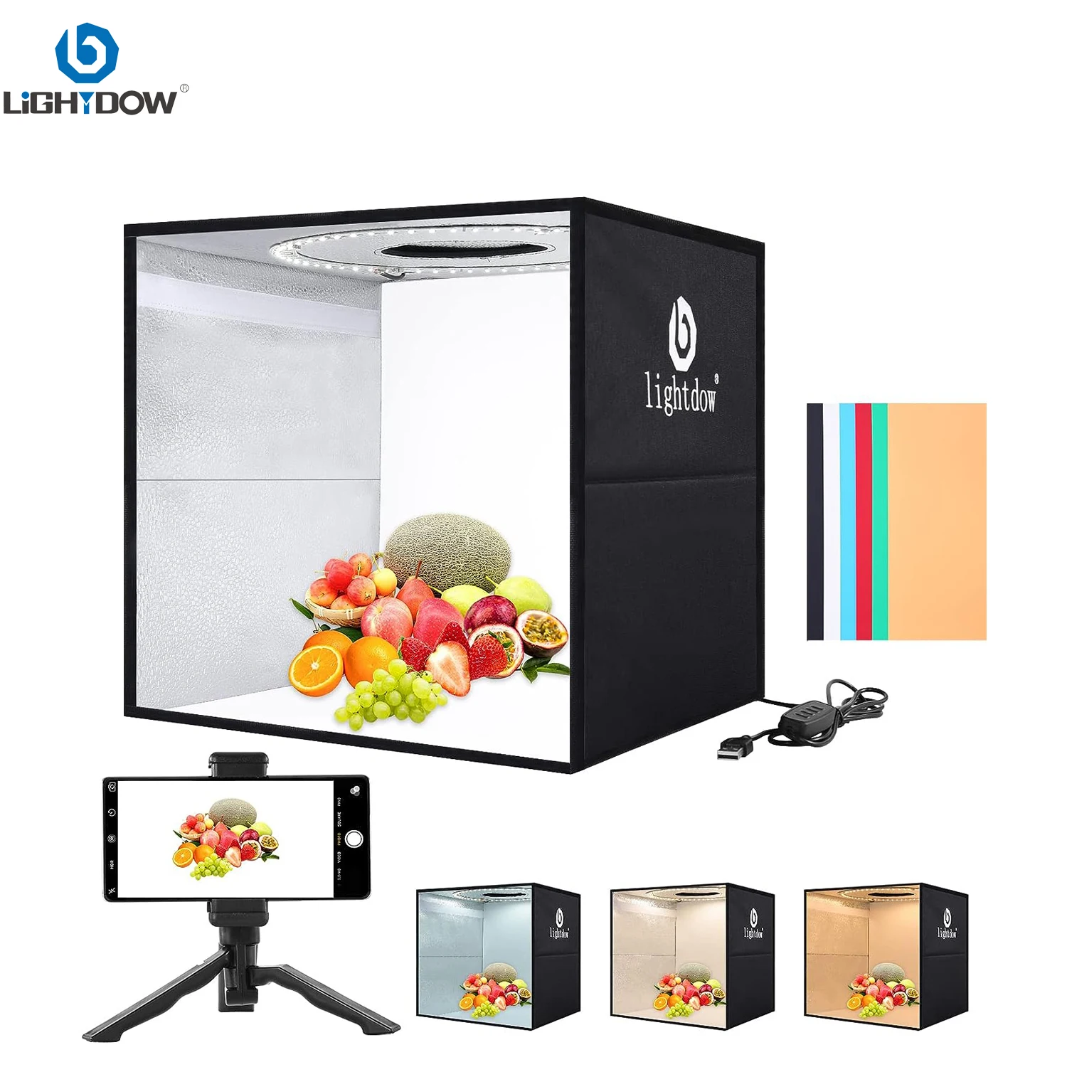 Lightdow-caja de fotos regulab - Photography Lighting Handheld reseña y precio