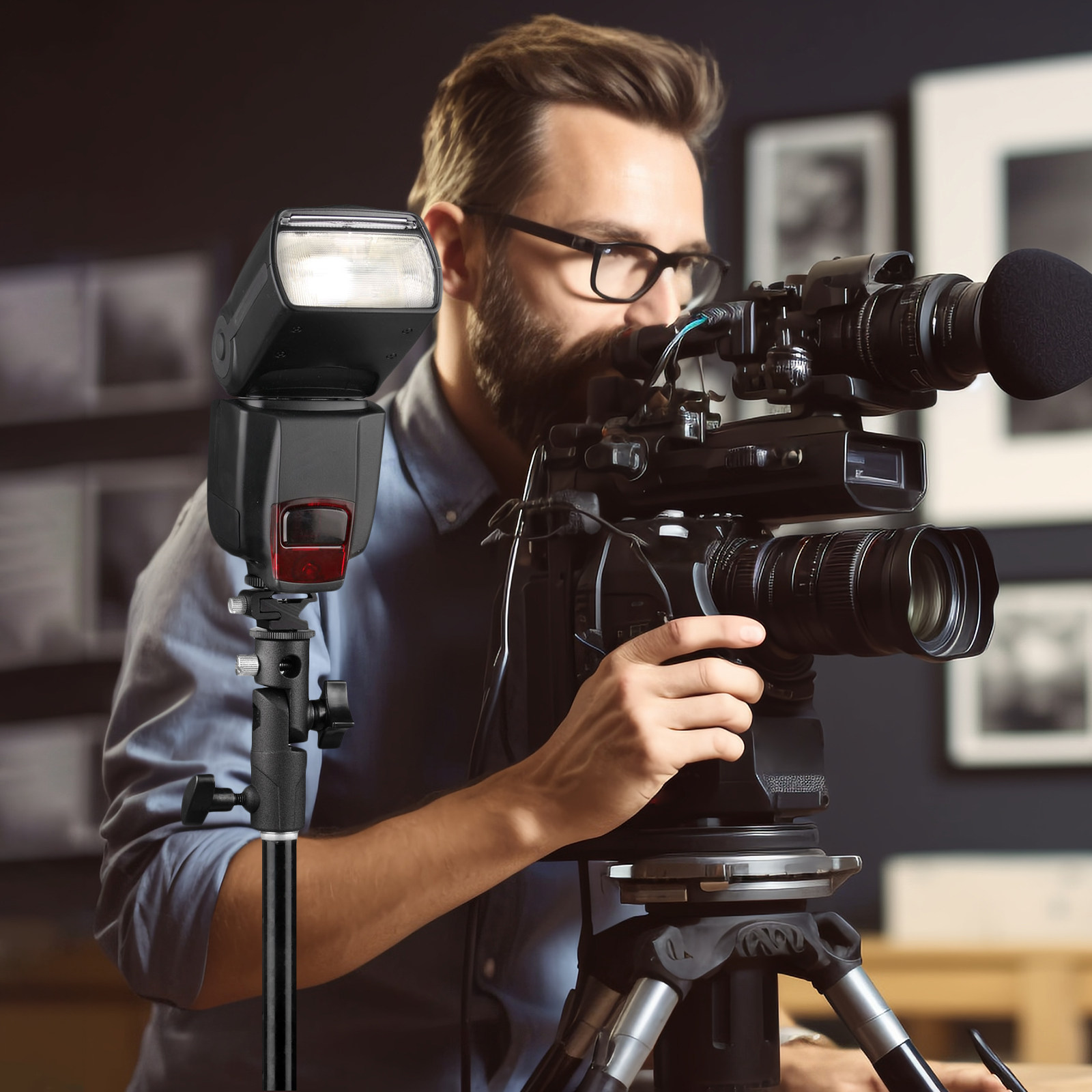 Soporte de metal para flash, c - Photography Lighting Umbrella reseña y precio