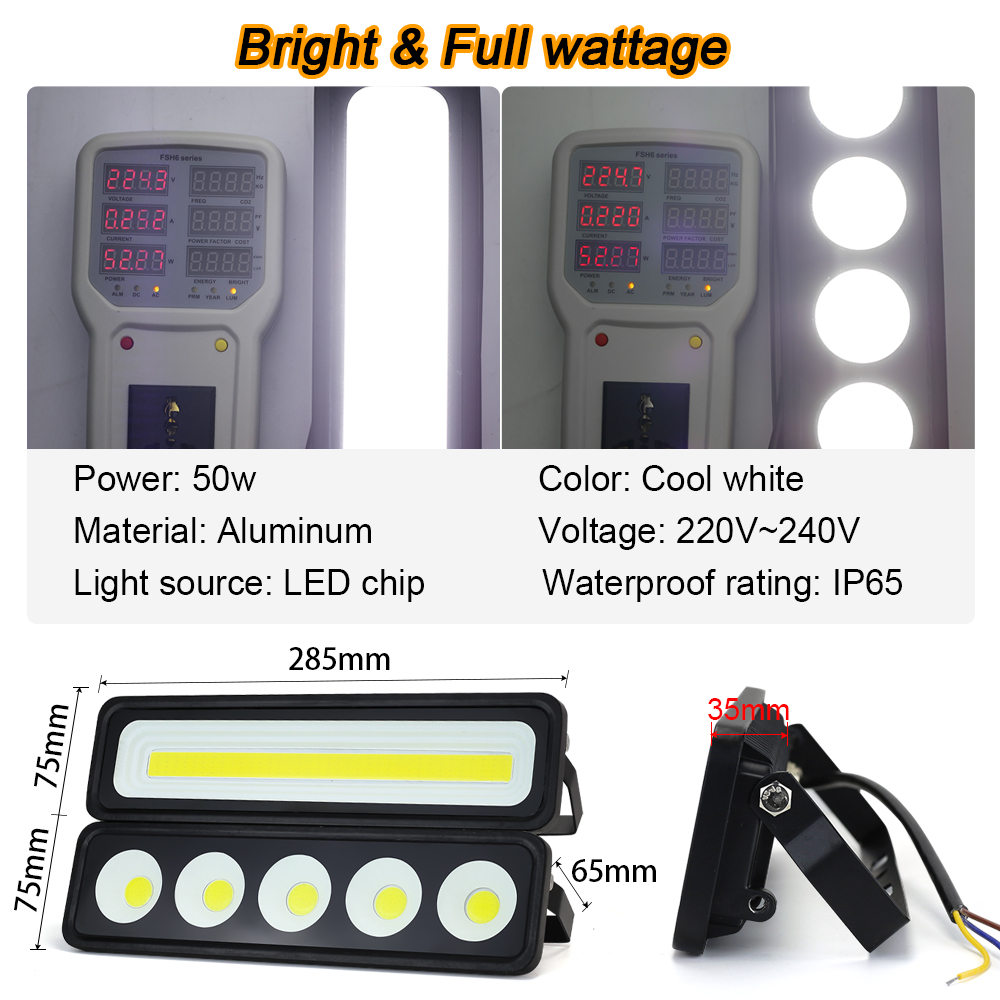 Luz de inundación LED Real 50W - Photography Lighting Uk reseña y precio