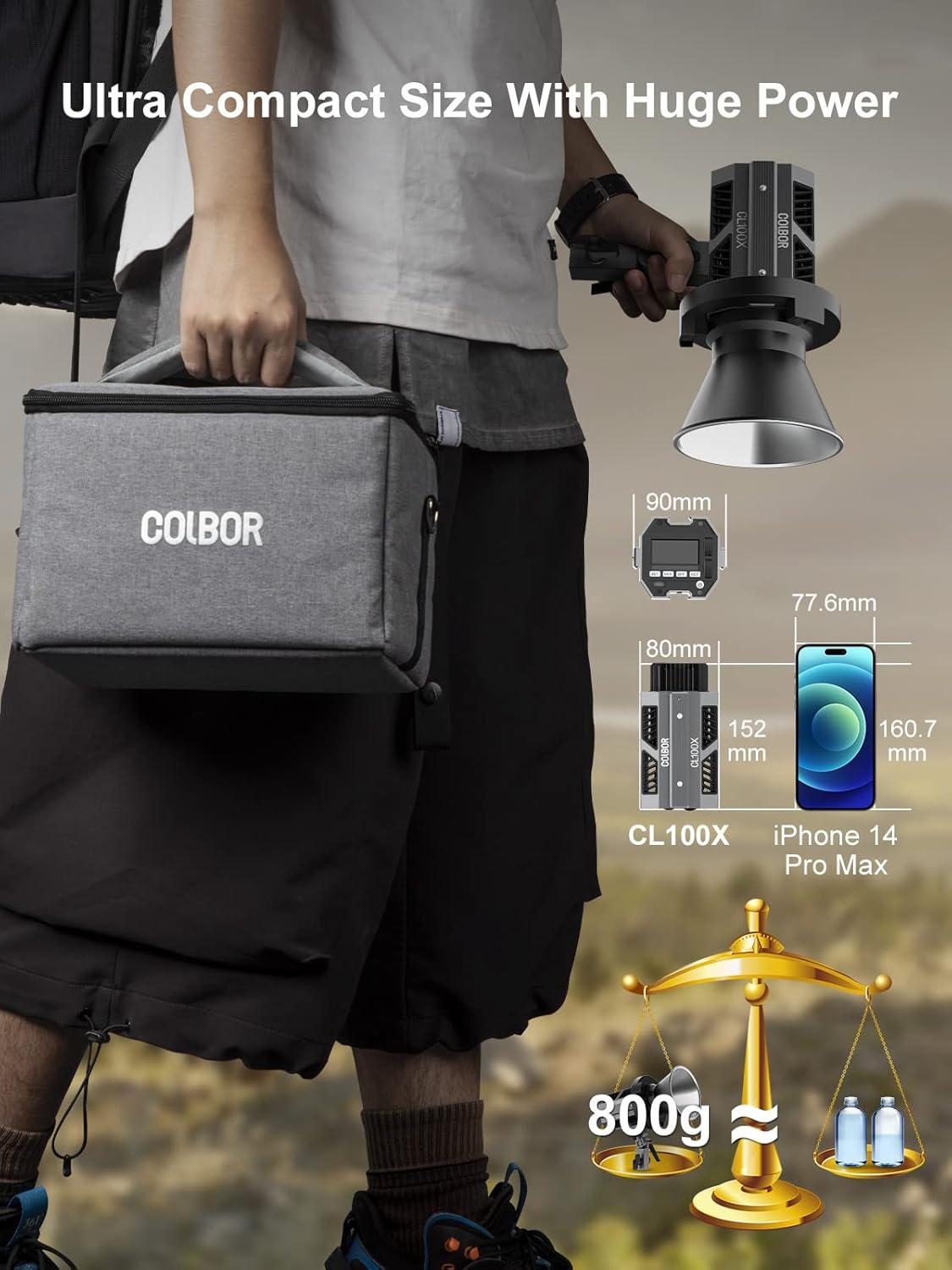 Colbor CL100X Luz LED de fotog - Photography Lighting Wireless reseña y precio
