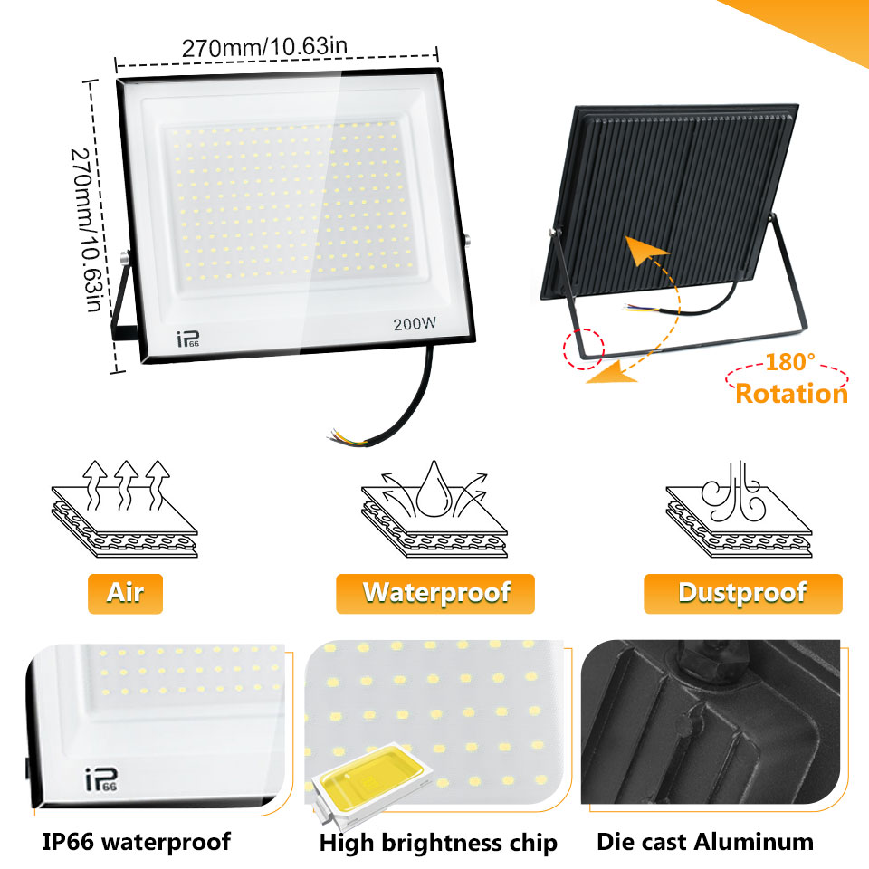 Luz de inundación Led IP66 imp - Photography Lighting Uk reseña y precio