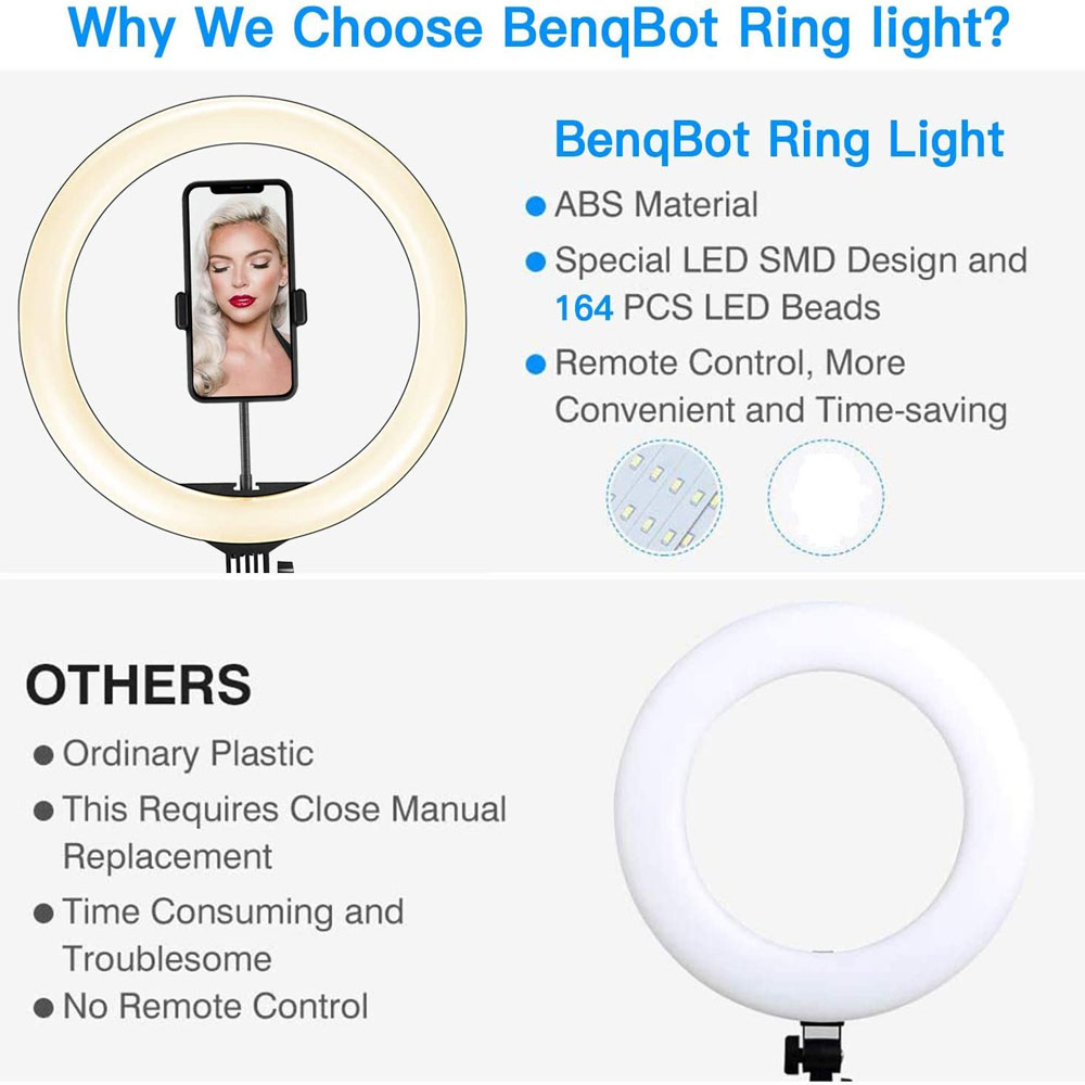 26 33CM luces de vídeo luz reg - Photography Lighting Overhead reseña y precio