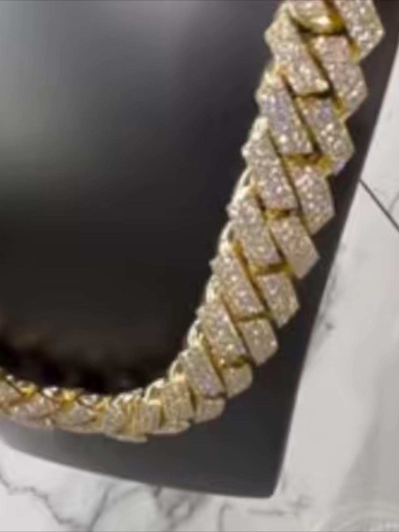 Collar cubano de diamantes bri - Photography Lighting Position reseña y precio