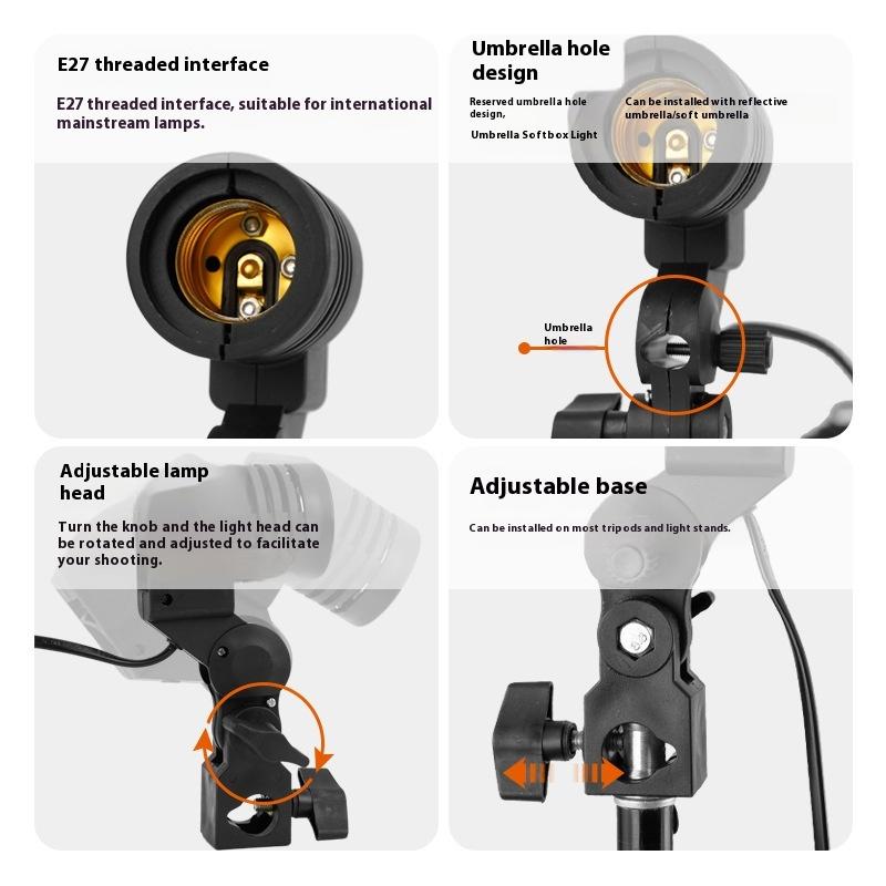 Cable de 1,8 M, enchufe E27, S - Photography Lighting Umbrella reseña y precio